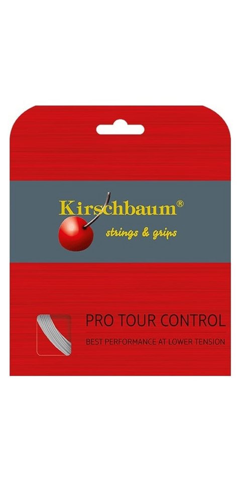 Kirschbaum Tennissaite Pro Tour Control (Haltbarkeit+Kontrolle) silber 12m Set, Saitendicke: 1.13 von Kirschbaum
