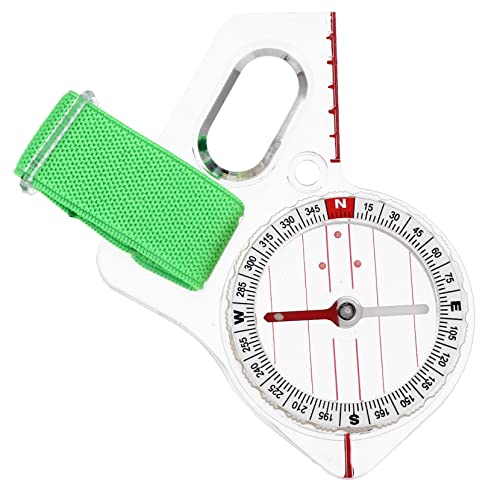 Kisangel 1 Stück Lehrkompass Acrylkompass Werkzeuge Orientierungslaufkompass Physik Experiment Zubehör Kompassnadel Karte Kompass Lehrzubehör Outdoor Kompass Wanderkompass von Kisangel
