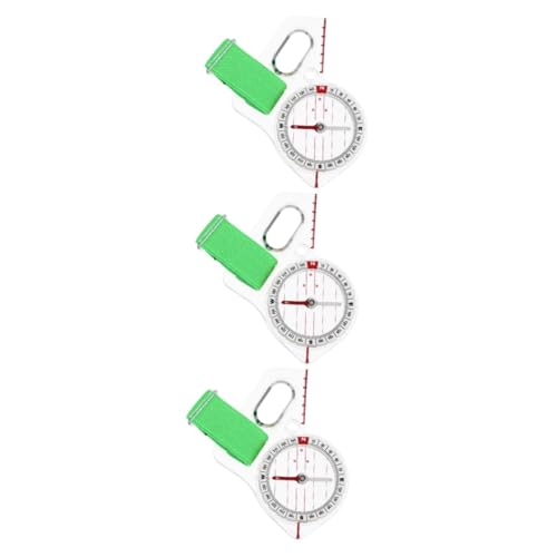 Kisangel 3 Teiliger Lehrkompass Outdoor Kompass Tragbarer Navigationskompass Zubehör Für Physikexperimente Kinderkompass Wanderkompass Outdoor Reisekompass Lehrzubehör von Kisangel