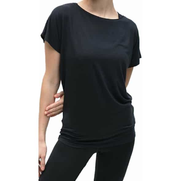 Kismet Yoga Tee Manavi Damen T-Shirt (Anthrazit L ) T-Shirts von Kismet