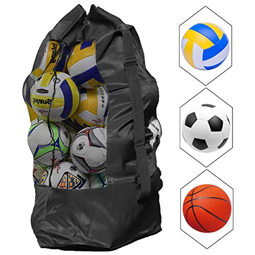 Ballnetz Net Tasche 2 Tragbare Tennistaschen Basketballnetztasche Fußballnetztasche Volleyballnetztasche Rugby-Netztasche geeignet für Basketball Volleyball Fußball Reiten im Freien