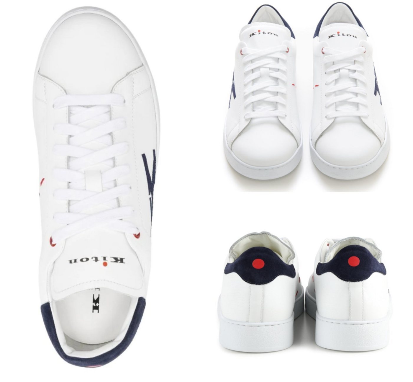Kiton KITON Top-Stitched K Logo Ciro Paone Sneakers Runners Schuhe Shoes Tra Sneaker von Kiton