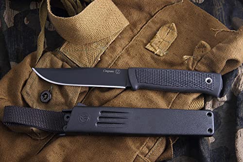 Kizlyar Original Messer — Striks Stealth — Camping Outdoormesser aus japanischem AUS8 Stahl von Kizlyar