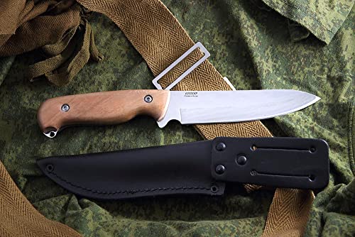 Kizlyar Original Messer — Sych Poiliert — Camping Taschenmesser aus japanischem AUS8 Stahl von Kizlyar