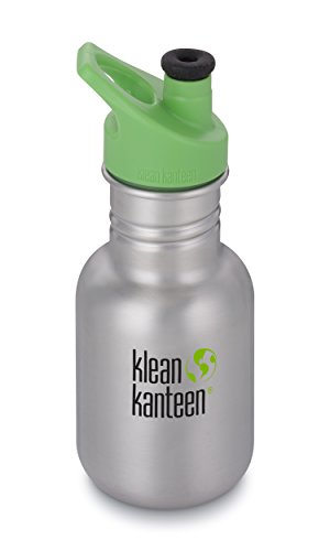 Klean Kanteen Kid Kanteen Classic Trinkflasche Brushed Stainless mit Sport Cap 3.0 355ml/12oz von Klean Kanteen