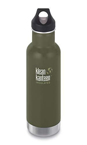 Klean Kanteen Classic Vacuum Insulated Trinkflasche Fresh Pine (matt) mit Loop Cap 592ml/20oz von Klean Kanteen