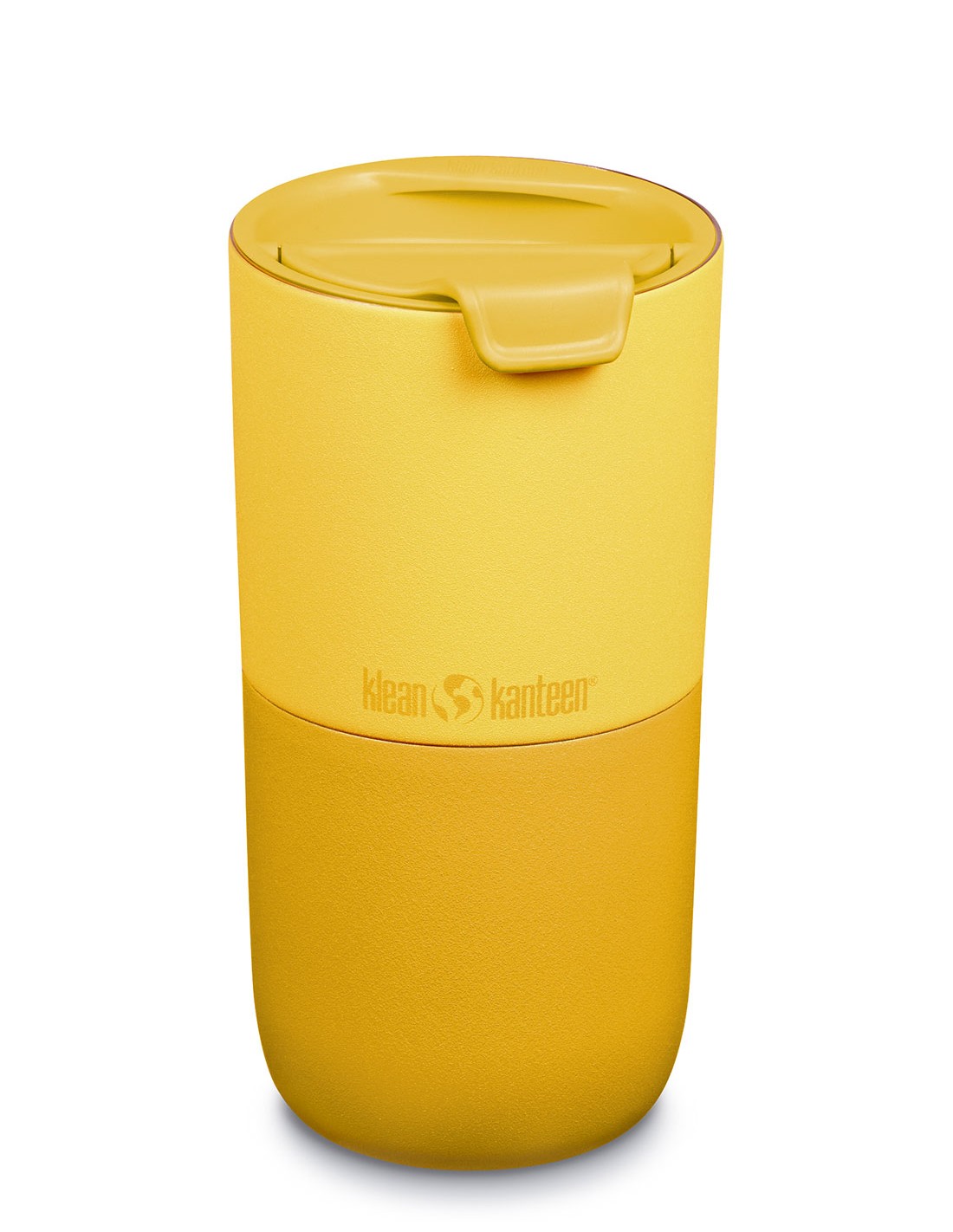 Klean Kanteen Edelstahl Thermobecher Rise Tumbler 473ml mit Flip Lid Deckel, Old Gold Trinkflaschenvolumen - 0,5 Liter, Trinkflaschenfarbe - Yellow, von Klean Kanteen