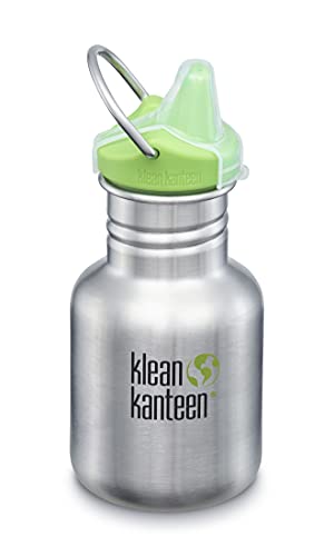 Klean Kanteen Kid Kanteen Classic Trinkflasche Brushed Stainless mit New Sippy Cap 355ml/12oz von Klean Kanteen