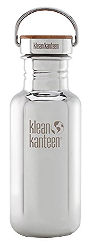 Klean Kanteen Reflect Trinkflasche mit Stainless Unibody Bamboo Cap Mirrored Stainless 532ml/18oz von Klean Kanteen