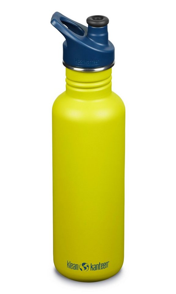 Klean Kanteen Trinkflasche, Klean Kanteen Edelstahl Trinkflasche 800ml - Green Apple mit Sport Cap von Klean Kanteen
