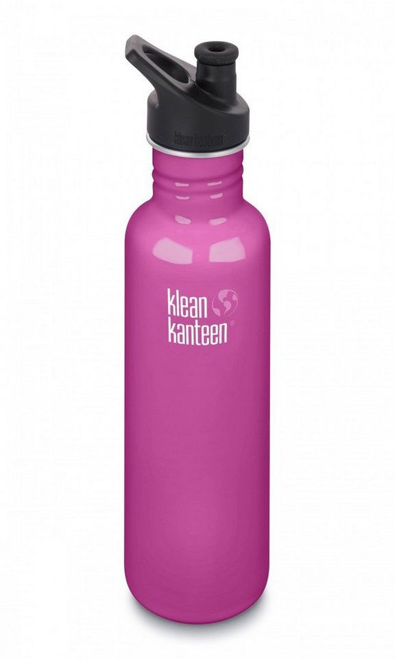 Klean Kanteen Trinkflasche 800ml/27oz Kanteen® Classic Pink mit Sport Cap wild orchid von Klean Kanteen