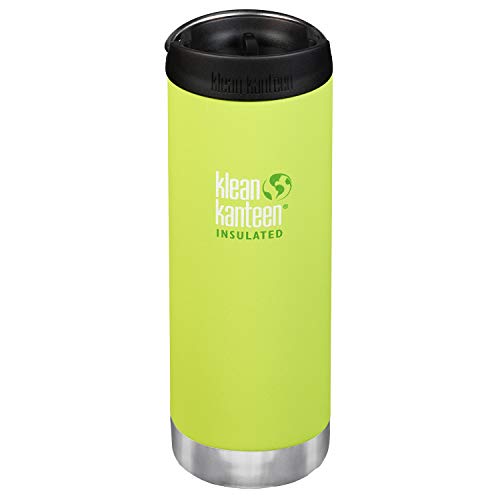 Klean Kanteen Vakuumisoliertes TK Wide Kanteens - NEU 2019 (16oz (473ml), Juicy Pear (Cafe Cap)) von Klean Kanteen