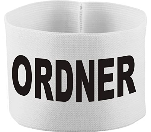 Kleiner Fratz gummielastische Armbinde 10 cm personalisiert mit Ordner (Farbe Weiss) (Gr. Senior - 28 cm) von Kleiner Fratz