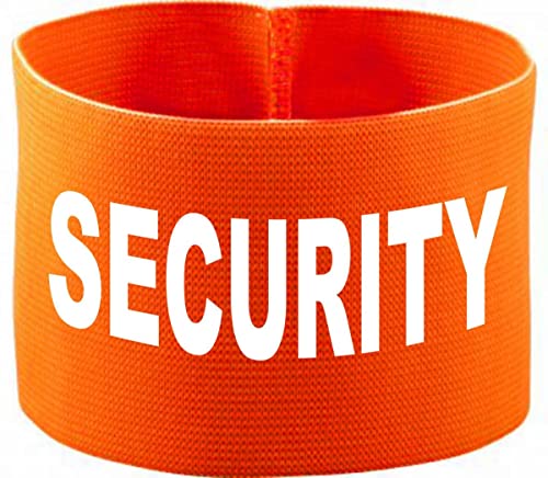 Kleiner Fratz gummielastische Armbinde 10 cm personalisiert mit Security (Farbe Neonorange) (Gr. 3XL - 33 cm) von Kleiner Fratz