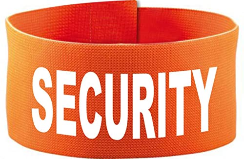 Klett Armbinde 5 cm Bedruckt mit Security (Farbe orange) (Gr. Senior - 25-35 cm) von Kleiner Fratz