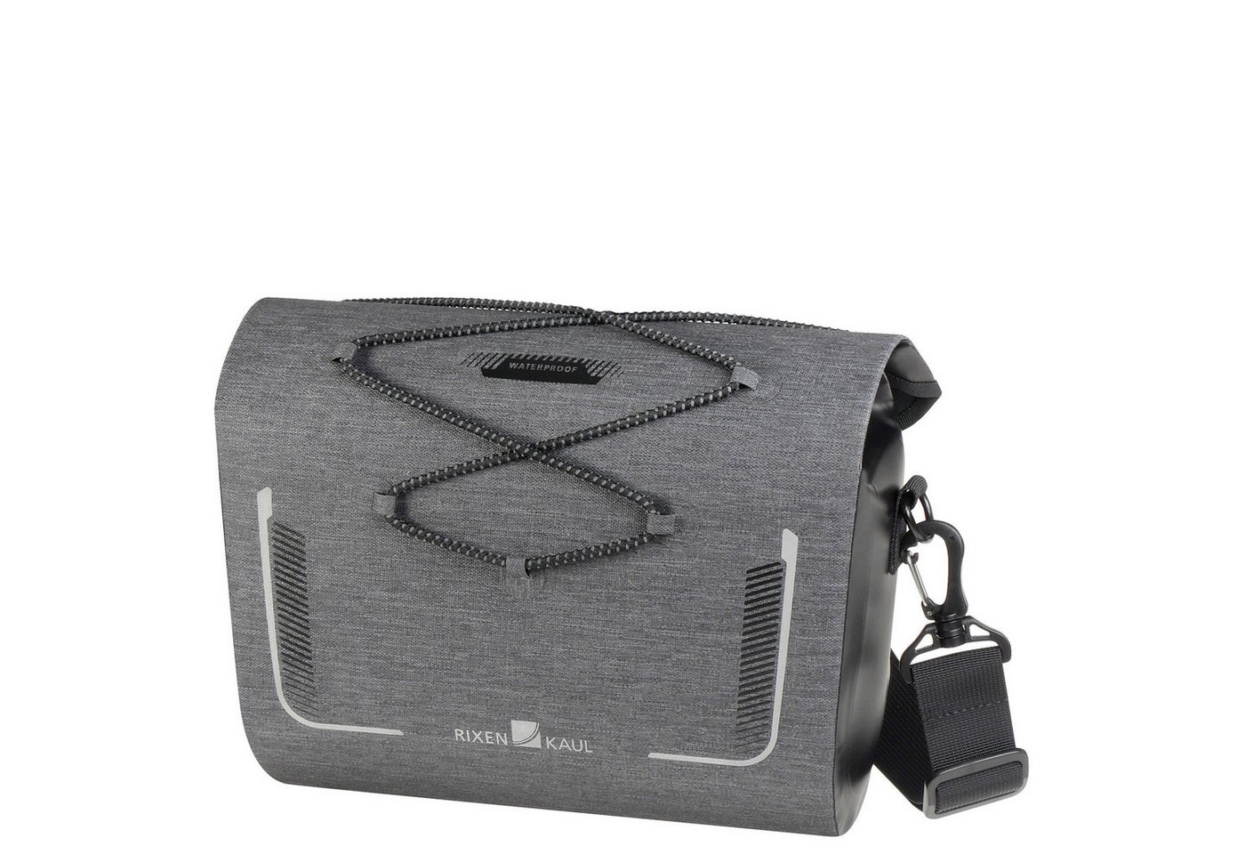 KlickFix Fahrradtasche Baggy Waterproof - Lenkertasche 29.5 cm (grau) von KlickFix