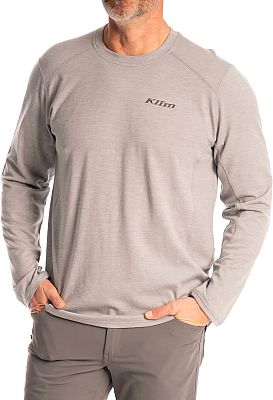 Klim Mesa Falls Merino, Funktionsshirt langarm - Hellgrau - XL von Klim