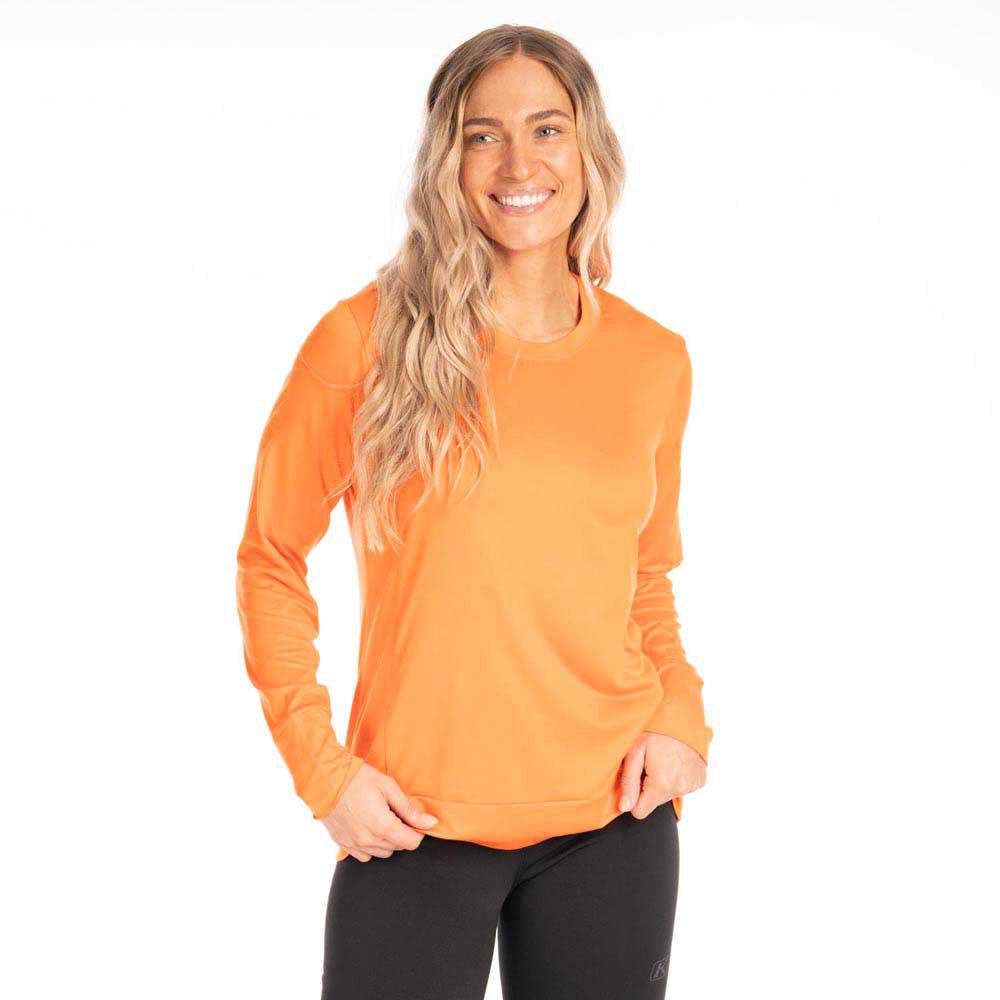 Klim Ostara Long Sleeve T-shirt Orange 2XS Frau von Klim