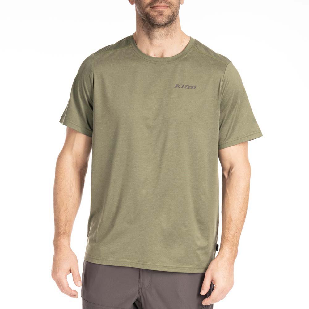 Klim Static Peak Short Sleeve T-shirt Grün XL Mann von Klim