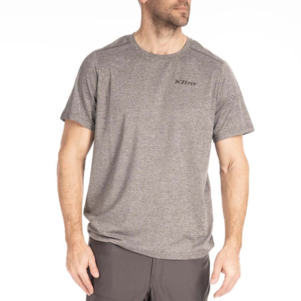 Klim Static Peak Short Sleeve T-shirt Grau XL Mann von Klim