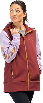 Klim Visita Long, Kapuzenjacke Damen - Dunkelrot/Violett - M von Klim