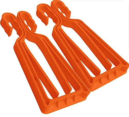 KlipSki Ski- und Stöckträger, Orange, 1 Paar von KlipSki