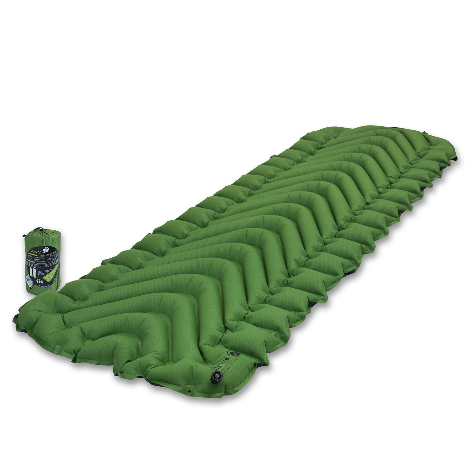KLYMIT Static V Trekking Isomatte Thermo Camping Luft Matratze Ultra Leicht 514g-Green von Klymit