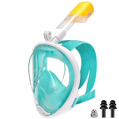 Tauchmaske 180-Grad-Sicht Anti-Fog Vollgesichtsmaske zum Schnorcheln Anti-Leck Schnorchelmaske für Kinder Tauchen, Schnorcheln und Schwimmen von Kmbcove