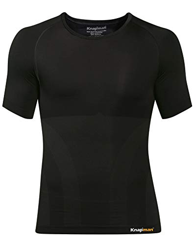 Knapman Kompressionsshirt Rundhalsausschnitt schwarz XL von Knapman
