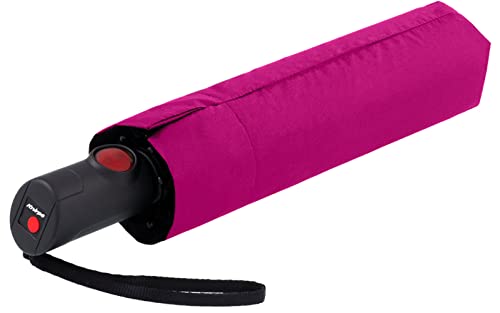 Knirps Damen Taschenschirm C.205 Medium Duomatic mit Auf-Zu-Automatik Pink von Knirps