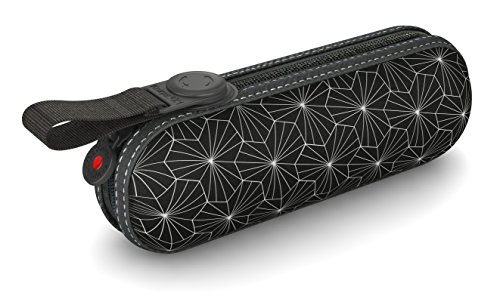 Knirps Taschenschirm X1 Design – Kleinster Regenschirm von Knirps – Leicht und kompakt –Sturmfest – Black von Knirps