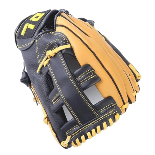 Knnuey Professionelle Baseball-Handschuhe für Jugendliche und Erwachsene, Leder-Baseball-Handschuhe, Softball-Training, Catcher-Handschuhe, 12,5 von Knnuey