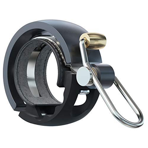 Knog Oi Luxe Fahrradklingel schwarz/grau Durchmesser S | 22,2mm 2021 von Knog