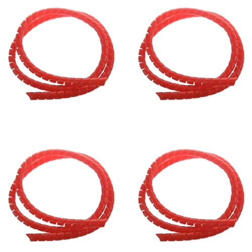 Koanhinn 4X Roller Linie Spiral Farb Tube Schutz 1M Länge Wickel Hülsen für M365 Pro Zubehör Rot von Koanhinn