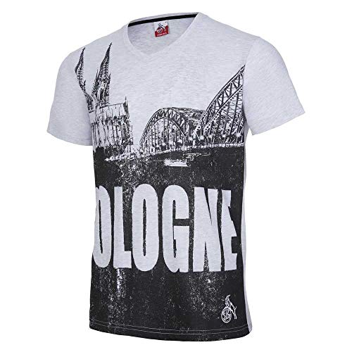 1. FC Köln Herren T-Shirt - Hohenzollernbrücke - Shirt div. Größen - Plus Lesezeichen I Love Köln Größe M von Köln Cologne