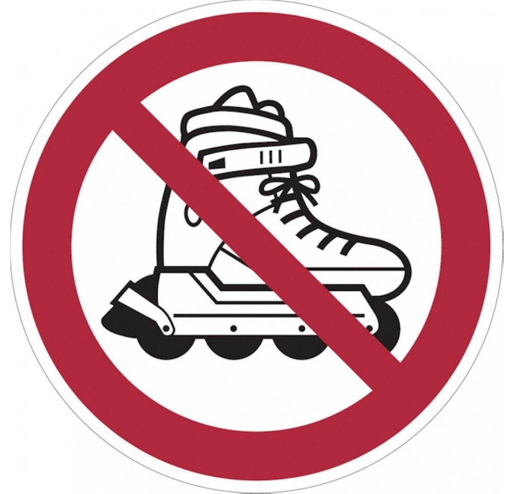 König Werbeanlagen Hinweisschild Verbotsschild, Inline-Skates verboten - praxisbewährt von König Werbeanlagen