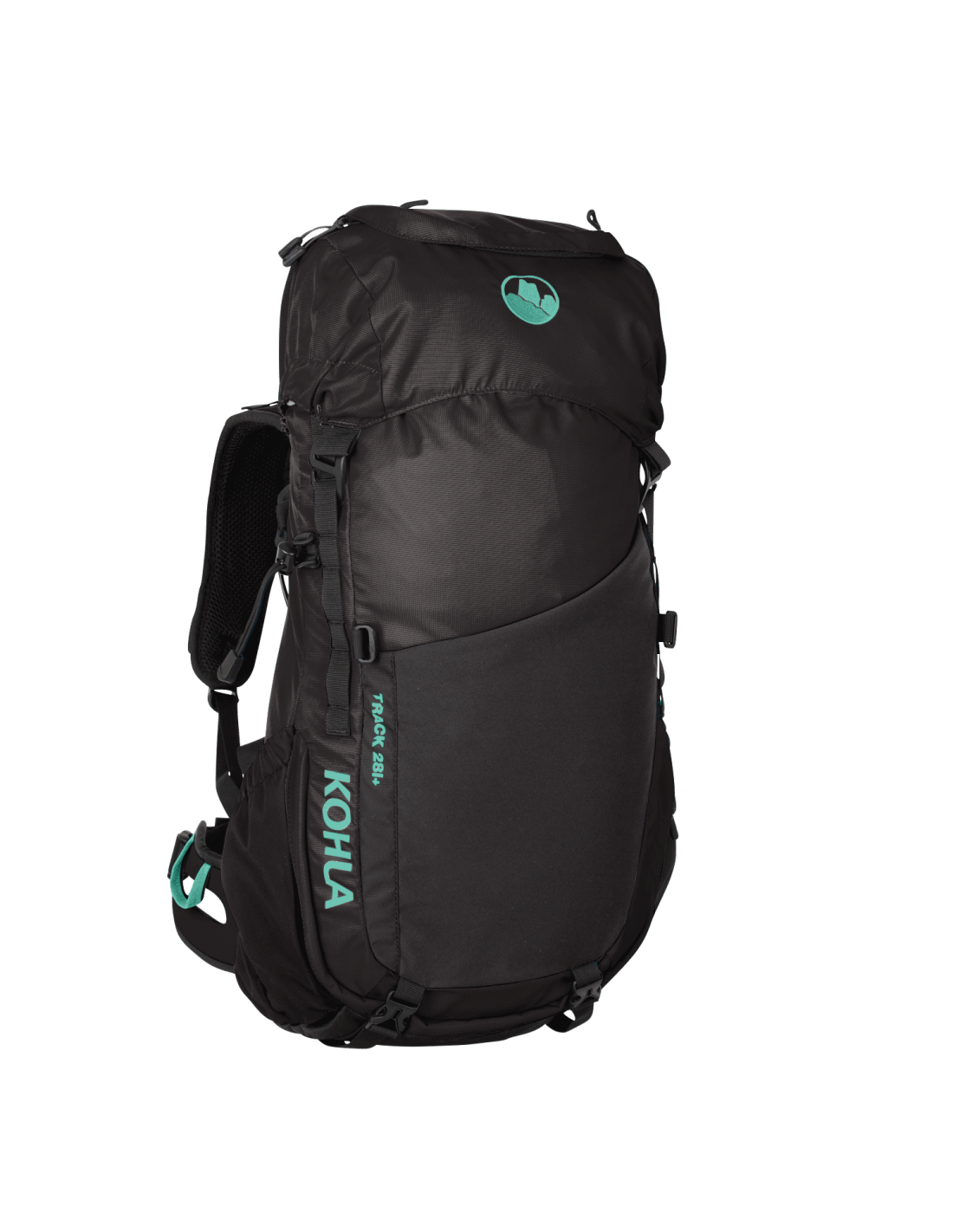 Kohla Rucksack Track 28+, caviar/florida keys Rucksackart - Wandern & Trekking, Rucksackvolumen - 25 - 30 Liter, Rucksackfarbe - Schwarz, von Kohla