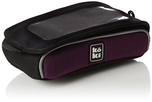 Koki Sattel Trainer Laufradtasche Smartphonetasche Mogi, Plum, 15 x 8 x 4 cm, 27407 von Koki