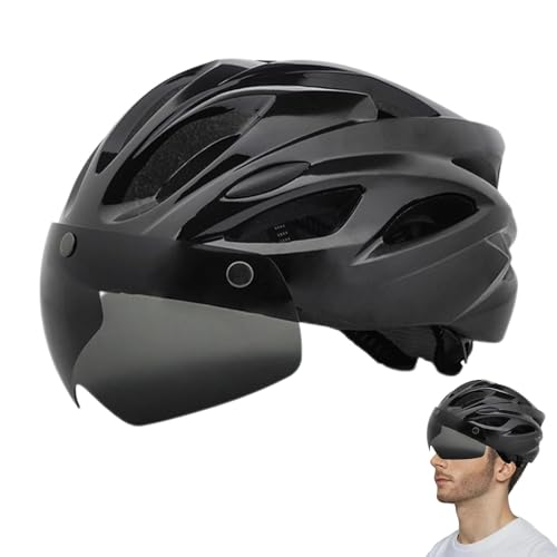 Koljkmh Mountainbike-Helme,Mountainbike-Helme,Fahrradhelme mit wiederaufladbarem Rücklicht - Atmungsaktive Fahrradhelme mit Magnetbrille, verstellbare Fahrradhelme, Fahrradhelme für Erwachsene von Koljkmh