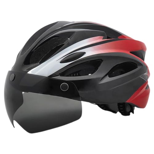 Koljkmh Reithelme,Mountainbike-Helme - Outdoor-Helme mit wiederaufladbarem Rücklicht | Verstellbare Fahrradhelme mit Magnetbrille, atmungsaktive Fahrradhelme für Männer, Frauen, Erwachsene von Koljkmh