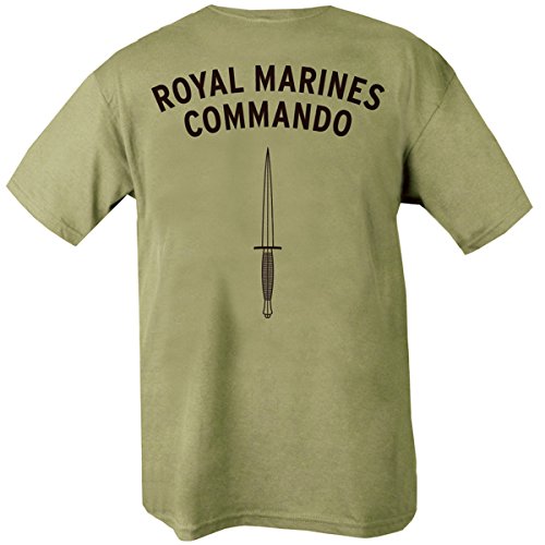 Kombat UK Herren T-Shirt Royal Marines Commando L olivgrün von Kombat UK