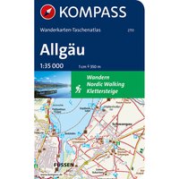 Kompass Verlag Wanderkarten-Taschenatlas Allgäu 2751 von Kompass Verlag
