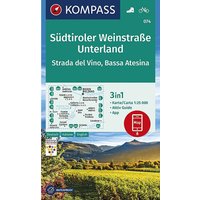 Kompass Verlag WK 074 Südtiroler Weinstraße von Kompass Verlag