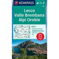 Kompass Verlag WK 105 Lecco - Valle Brembana von Kompass Verlag