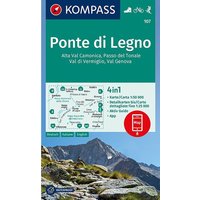 Kompass Verlag WK 107 Ponte di Legno - Alta Val Camonica von Kompass Verlag
