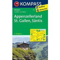 Kompass Verlag WK 112 Appenzell - St. Gallen - Säntis von Kompass Verlag