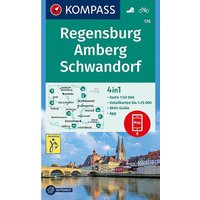 Kompass Verlag WK 176 Regensburg - Amberg - Schwandorf von Kompass Verlag