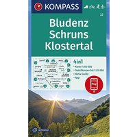 Kompass Verlag WK 32 Bludenz - Schruns - Klostertal von Kompass Verlag