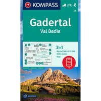 Kompass Verlag WK 51 Gadertal - Val Badia von Kompass Verlag
