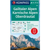 Kompass Verlag WK 60 Gailtaler Alpen - Karnische Alpen - Oberdrau von Kompass Verlag